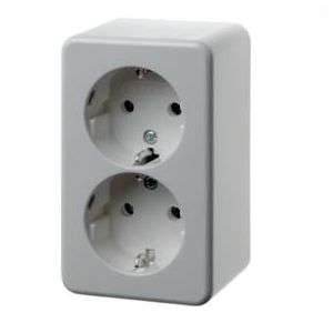 WCD RA 2-voudig opbouw S1 polarwit