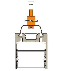 Epic profiel staaldraadophanging wit