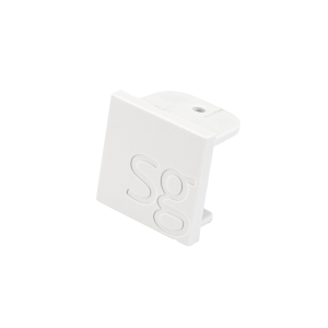 ZIP 230V eindstuk wit rail zonder voedin