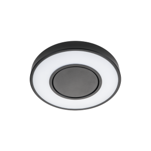 Circulus mat zwart 17W LED dimbaar 3000K