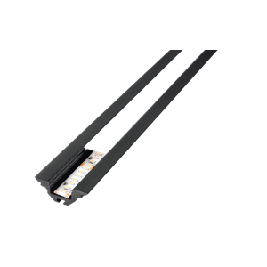 StripLine 1,8m profiel inbouw zwart hoek