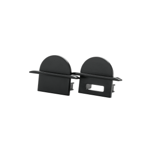 StripLine Zwart Inbouw Eindstuk round ki