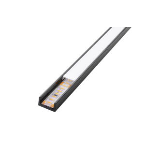 StripLine 1,8m profiel opbouw slim zwart