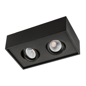 Cube Lux 2X8W Led Zwart 2700K