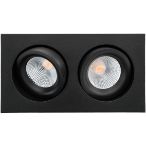 Junistar Lux Square 2x zwart 4000K