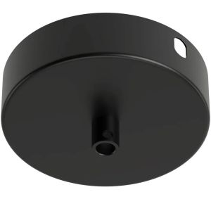 Plafondrozet zwart ø100mm, H=25mm