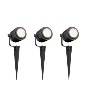 Calex smart outdoor set of 3 spotlights