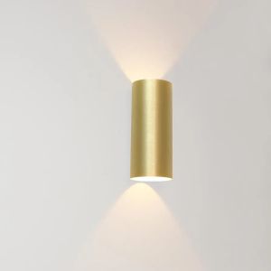 Wandlamp WLB goud IP54 LED 8W 2700K dim