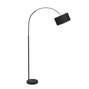 SAMA Black Fabric Shade Black Aluminium