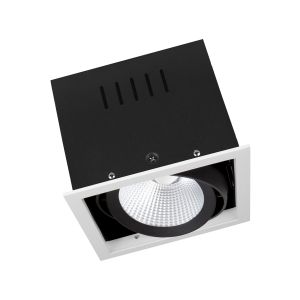 SP MULTI 1X30W/4000K FL WT/BK LEDV