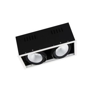 SP MULTI 2X30W/3000K FL WT/BK LEDV