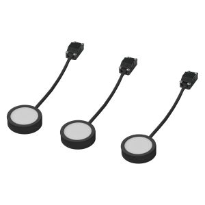 UNDERCABINET SPOT PUCK65MM3X3W830BKLEDV