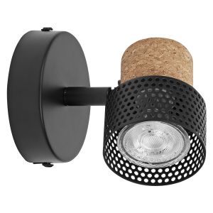 DECOR SPOT CORK 1X3.4W 927 GU10 BK LEDV