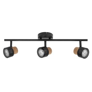 DECOR SPOT CORK 3X3.4W 927 GU10 BK LEDV