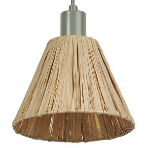 DECOR RAFFIA PENDANT 1XE27 GN LEDV