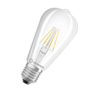 LED EDISON40 4W 827 FILCL E27 P LEDV