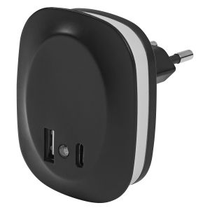LUNETTA EDGE SEN BL 830 USB A C BK LEDV
