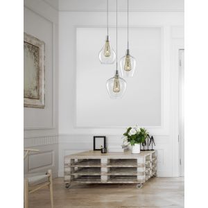 FILO Chrome Aluminium Clear Glass & Gold
