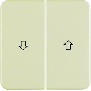 Wip 2-v met pijlsymb. IP44 inbouw, wit