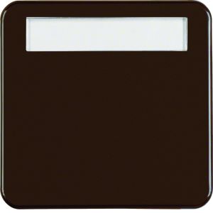 Wip met tekstv. IP44 inbouw, bruin