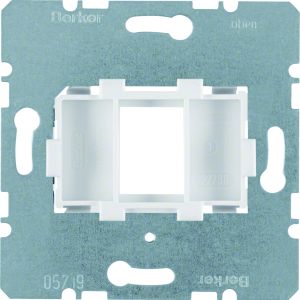 Draagplaat modulaire jacks, 1-v, witte h