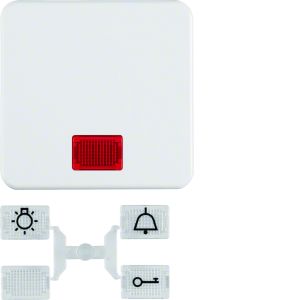 Wip met lens, IP44 inbouw, polarwit
