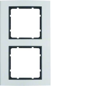 Afdekraam 2-v, berker B.3, aluminium nat