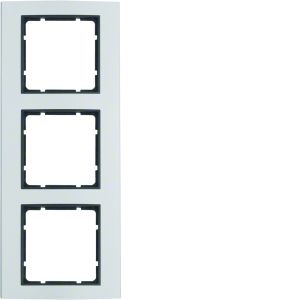 Afdekraam 3-v, berker B.3, aluminium nat