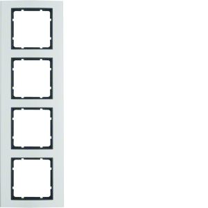 Afdekraam 4-v, berker B.3, aluminium nat