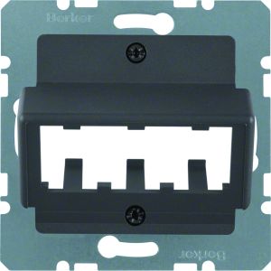 Centraalplaat voor 3 MINI-COM-modules, a