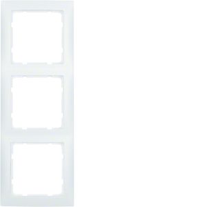 Afdekraam 3-v, berker S.1 polarwit mat
