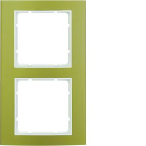 Afdekraam 2-v, berker B.3, aluminium gou