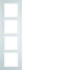 Afdekraam 4-v, berker B.3, aluminium nat