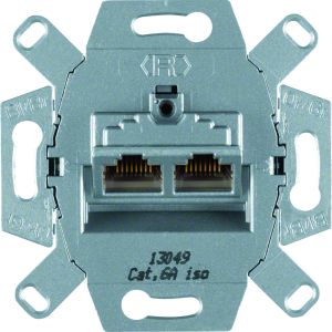 RJ-datacont.ds. 2-v, cat. 6A, 45° -uitga