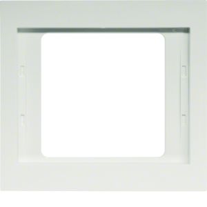 Afdekraam 1-v, berker K.1, polarwit glz.