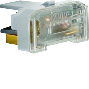Glimlampelement 230 V~, 1 mA, met N-klem