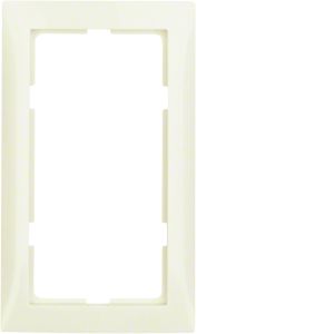 Afdekraam 1,5-v vert. berker S.1, wit gl