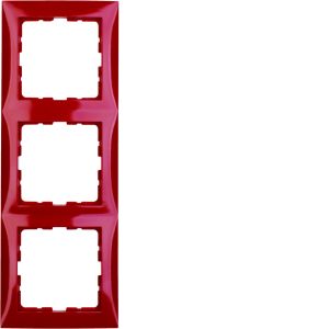 Afdekraam 3-v, berker S.1, rood glz.