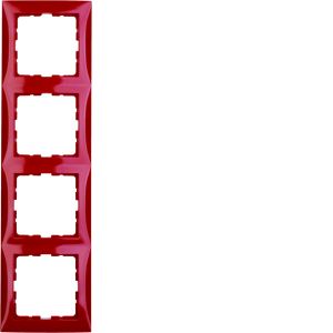 Afdekraam 4-v, berker S.1, rood glz.