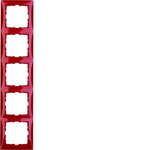 Afdekraam 5-v, berker S.1, rood glz.