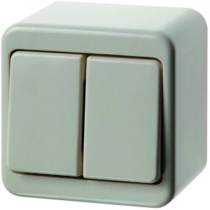 Dubbele wisselschak. 10 AX, opbouwserie,