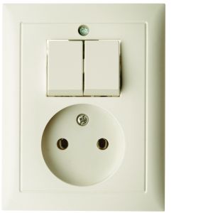 Combinatie WCD 2P en Serieschak. berker