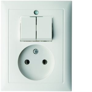 Combinatie WCD 2P en Serieschak. berker