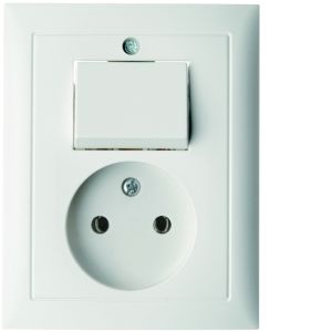 Combinatie WCD 2P en wisselschak. berker
