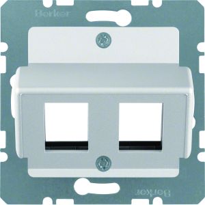 Centraalplaat voor 2 Krone-jacks, aluloo