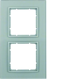 Afdekraam 2-v, berker B.7 Glas alulook