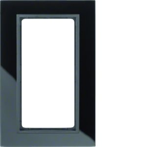 Afdekraam 1,5-v vert. berker B.7 Glas zw