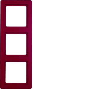 Afdekraam 3-v, berker Q.1, rood soft-fin