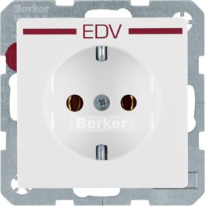 SCHUKO-wandcontactdoos met opdruk, polar