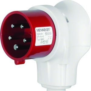 CEE haakse stekker 5-polig 16 A, lichtgr